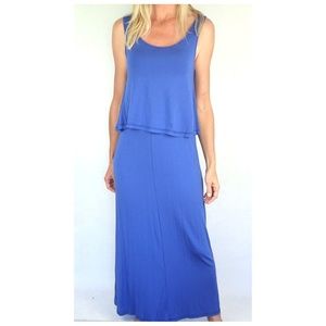 QUINN Cotton Silk Lagenlook Maxi Dress *NO TAGS
